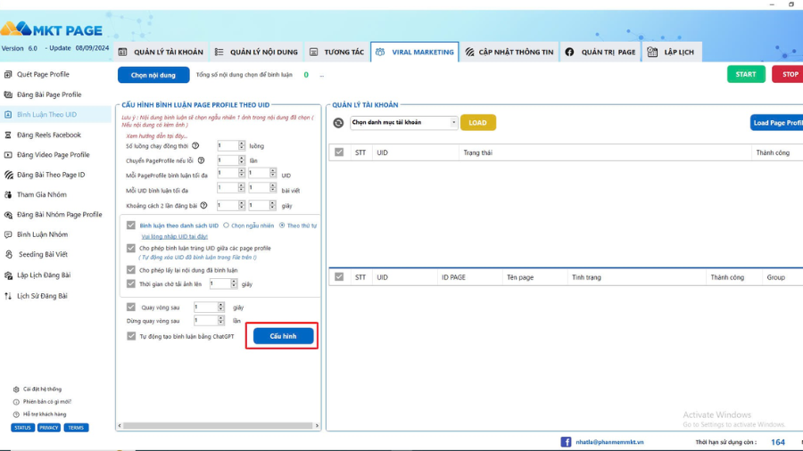 Phần mềm MKT Page