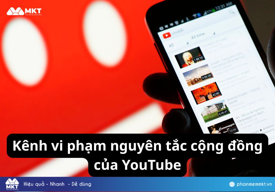 Kênh vi phạm nguyên tắc cộng đồng của YouTube