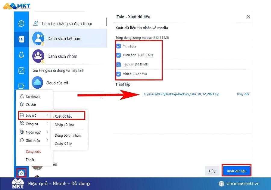 cách khôi phục tin nhắn zalo vừa xoá